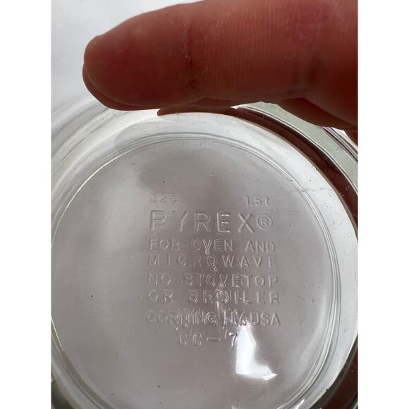 Pyrex Clear Glass Nesting Bowls Mixing Bowl Set of 3 - #325, #323, and #322 - Picture 7 of 8
